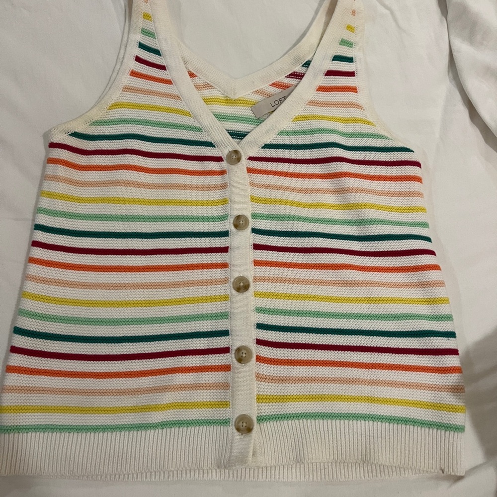 The Loft - sweater colorful sweater tank